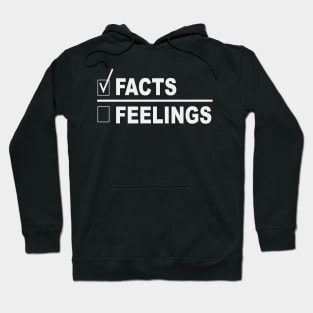 Facts over feelings Fraction With Box and Check Mark Next To Facts Hoodie